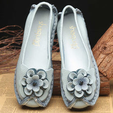 Load image into Gallery viewer, 1422 Genuine Leather Oxford Flats Loafers Five Flowers Shoes