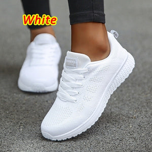 585 Icclek Women's Mesh Breathable Anti Slip Walking Jogging Sneakers Tennis Shoes