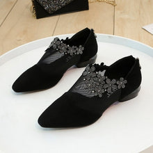 Load image into Gallery viewer, 459 Fanan Women&#39;s Elegant Retro Rhinestone Flower Mesh Shoes
